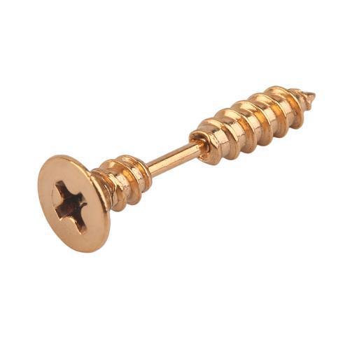 Stainless Steel Screw Earrings Stud Earrings Top Gift gold