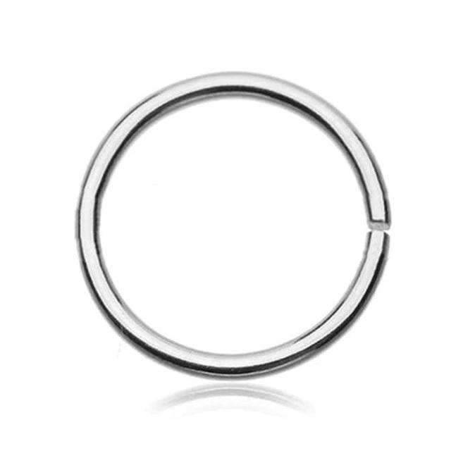 Stainless Steel Seamless Segment Rings Nose Hoops Body Jewelry For Women Body Jewelry Mybic Store Steel 6mm