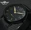 Stainless Steel Skeleton Design Mechanical Watch For Men Mechanical Watches T-WINNER Official Store MF ALL BLACK