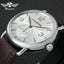 Stainless Steel Skeleton Design Mechanical Watch For Men Mechanical Watches T-WINNER Official Store MF BROWN SILVER