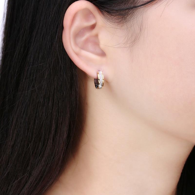 Stainless Steel Small Hoop Earrings Hoop Earrings ZORCVENS Official Store