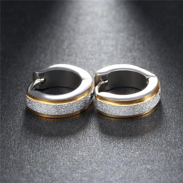 Stainless Steel Small Hoop Earrings Hoop Earrings ZORCVENS Official Store 60809