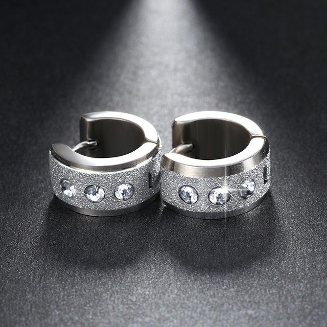 Stainless Steel Small Hoop Earrings Hoop Earrings ZORCVENS Official Store 60810