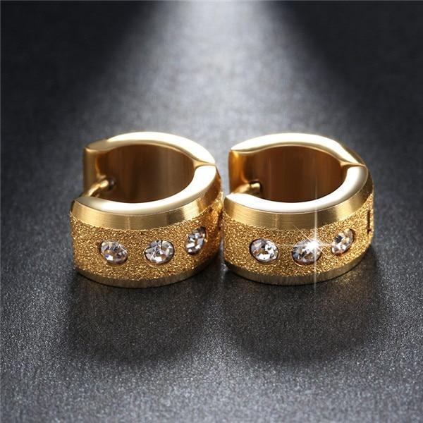 Stainless Steel Small Hoop Earrings Hoop Earrings ZORCVENS Official Store 60811