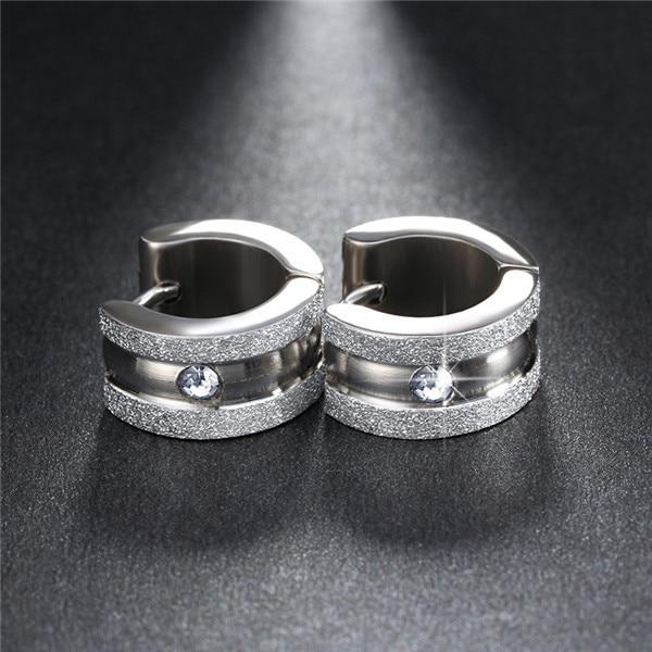Stainless Steel Small Hoop Earrings Hoop Earrings ZORCVENS Official Store 60827