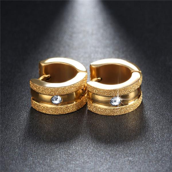 Stainless Steel Small Hoop Earrings Hoop Earrings ZORCVENS Official Store 60828