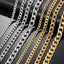 Stainless Steel Solid Necklace Chain Necklaces Meaeguet speciality store