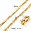 Stainless Steel Solid Necklace Chain Necklaces Meaeguet speciality store