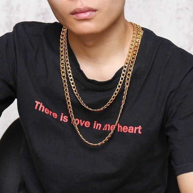 Stainless Steel Solid Necklace Chain Necklaces Meaeguet speciality store