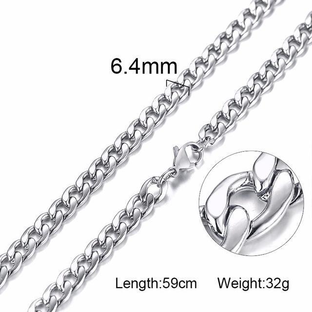 Stainless Steel Solid Necklace Chain Necklaces Meaeguet speciality store NC-164-60S picture 2