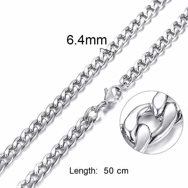 Stainless Steel Solid Necklace Chain Necklaces Meaeguet speciality store NC-64-50S picture 10