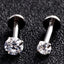 Stainless Steel Titanium Earrings Jewelry Body Jewelry SWANJO Piercing Store 16G x 8 x 2mm