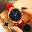 Starry Sky Multicolor Leather Fashion Bracelet Watch For Women Women's Watches Joom Store Red