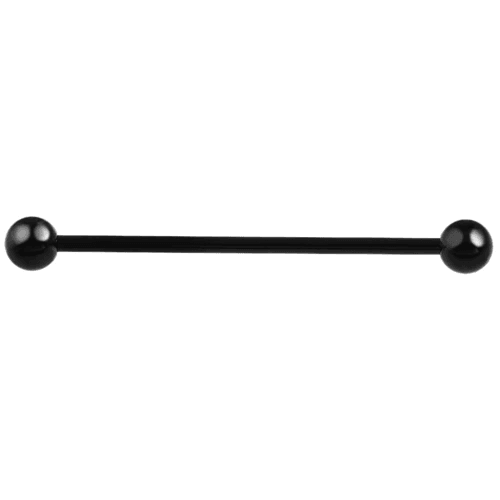 Steel Industrial Bar Tongue Piercing Jewelry Body Jewelry SWANJO Piercing Store Black