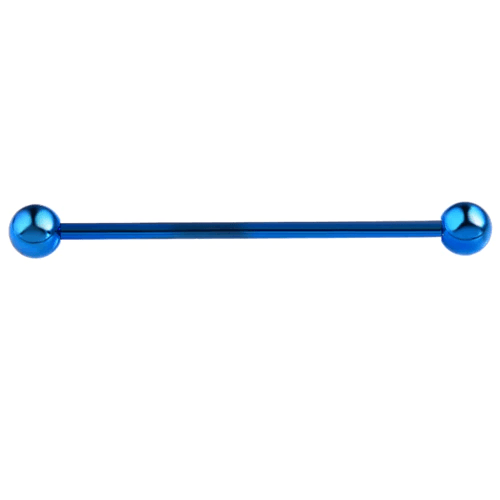 Steel Industrial Bar Tongue Piercing Jewelry Body Jewelry SWANJO Piercing Store Dark blue