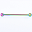 Steel Industrial Bar Tongue Piercing Jewelry Body Jewelry SWANJO Piercing Store Rainbow