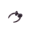 Steel Septum Nose Horseshoe Jewelry Body Jewelry SWANJO Piercing Store 16G x 8mm Black