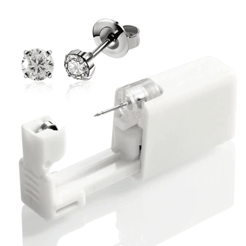 Sterile Disposable Ear Piercing Unit for Body Jewelry Body Jewelry SWANJO Jewelry Store 2mm Silver Clear