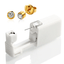 Sterile Disposable Ear Piercing Unit for Body Jewelry Body Jewelry SWANJO Jewelry Store 4mm Gold Clear