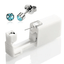 Sterile Disposable Ear Piercing Unit for Body Jewelry Body Jewelry SWANJO Jewelry Store 4mm Silver Aqua