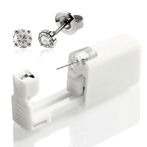 Sterile Disposable Ear Piercing Unit for Body Jewelry Body Jewelry SWANJO Jewelry Store 4mm Silver Clear7