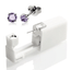 Sterile Disposable Ear Piercing Unit for Body Jewelry Body Jewelry SWANJO Jewelry Store 4mm Silver Purple