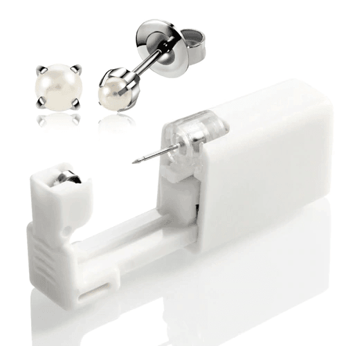 Sterile Disposable Ear Piercing Unit for Body Jewelry Body Jewelry SWANJO Jewelry Store 8G Silver Pearl