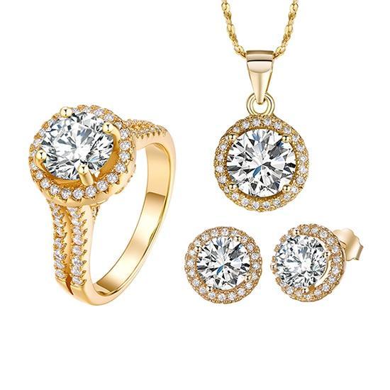 Sterling Silver Bridal Jewelry Set Bridal Jewelry Sets Modian Official Store Gold Plated Sets 9
