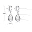 Sterling Silver Opal Tears Earrings Drop Earrings anenjery Official Store