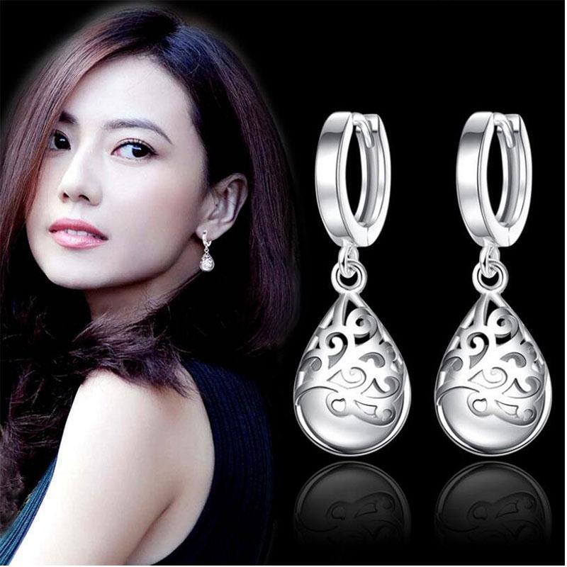 Sterling Silver Opal Tears Earrings Drop Earrings anenjery Official Store