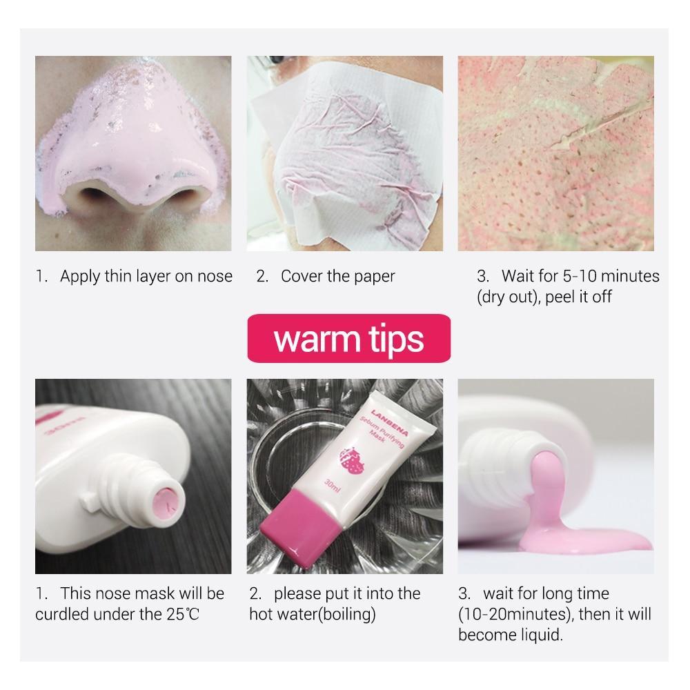 Strawberry Extract Blackhead Remover Treatments & Masks LANBENA Official Store