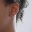 Stud Earrings For Women With Pointed Golden and Silver Push Back Stud Earrings FAMSHIN Official Store