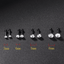 Surgical Steel Crystal Earring Jewelry Body Jewelry yang yang li 3mm Black