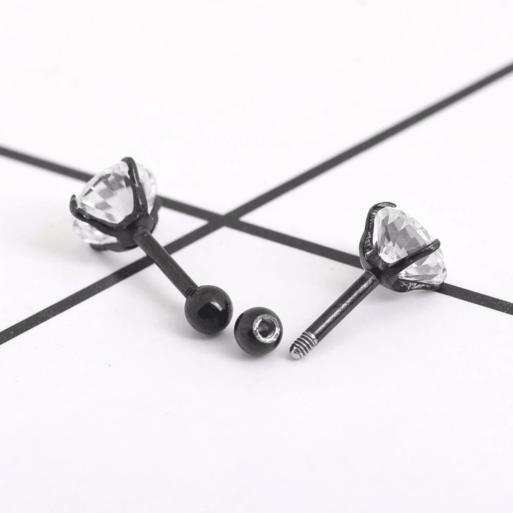 Surgical Steel Crystal Earring Jewelry Body Jewelry yang yang li