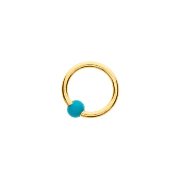 Surgical Steel Helix Nose Ring Jewelry Body Jewelry Alizone Jewelry Store Gold-6mm