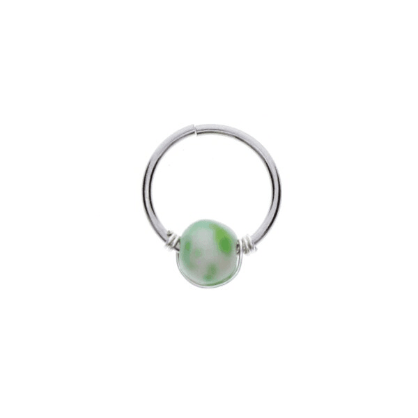 Surgical Steel Helix Nose Ring Jewelry Body Jewelry Alizone Jewelry Store Pink-10mm