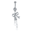 Surgical Steel Navel Piercings Body Jewelry Body Jewelry SWANJO Jewelry Store A0308 14G 1.6x10x5mm
