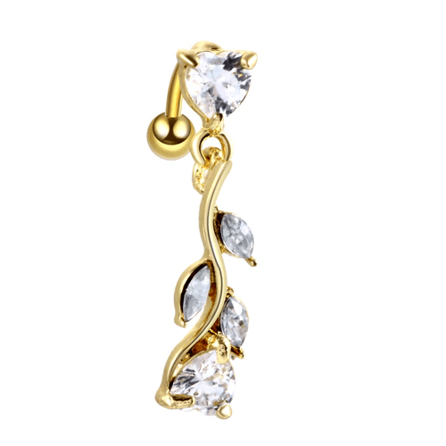 Surgical Steel Navel Piercings Body Jewelry Body Jewelry SWANJO Jewelry Store A0401 14G 1.6x10x5mm