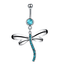 Surgical Steel Navel Piercings Body Jewelry Body Jewelry SWANJO Jewelry Store A0403 14G 1.6x10x5mm