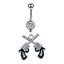 Surgical Steel Navel Piercings Body Jewelry Body Jewelry SWANJO Jewelry Store A0404 14G 1.6x10x5mm