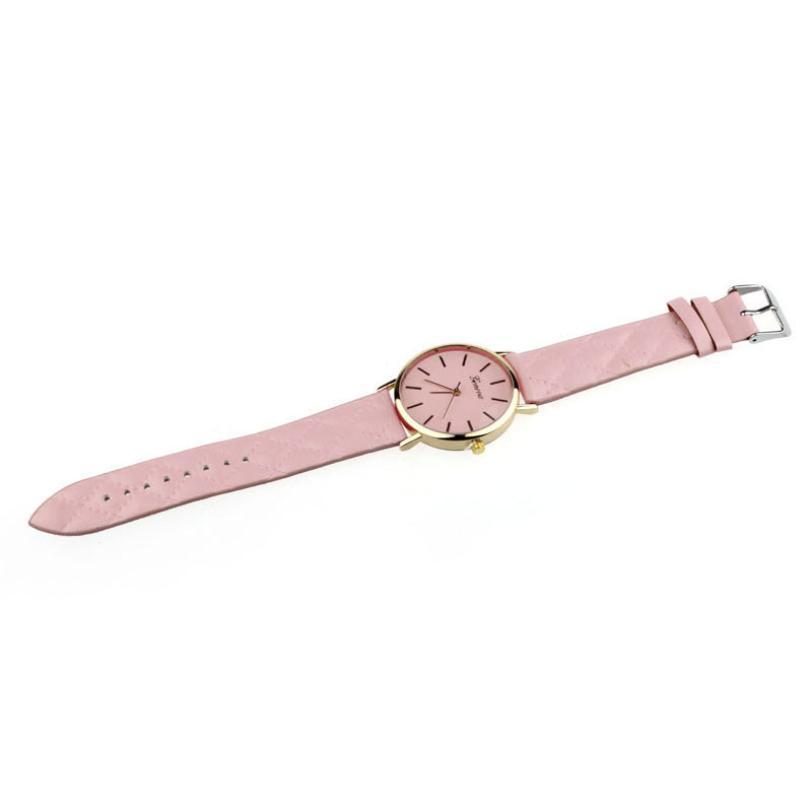 Susenstone Leather Quartz Analog Wristwatch Women's Watches YAZOLE Store