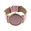 Susenstone Leather Quartz Analog Wristwatch Women's Watches YAZOLE Store Pink