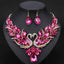 Swan Pendant Blue Crystal Bridal Jewelry Sets For Women Bridal Jewelry Sets Carol Jewelry