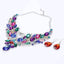 Swan Pendant Blue Crystal Bridal Jewelry Sets For Women Bridal Jewelry Sets Carol Jewelry Multi Silver