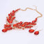 Swan Pendant Blue Crystal Bridal Jewelry Sets For Women Bridal Jewelry Sets Carol Jewelry Red Gold