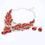 Swan Pendant Blue Crystal Bridal Jewelry Sets For Women Bridal Jewelry Sets Carol Jewelry Red Silver