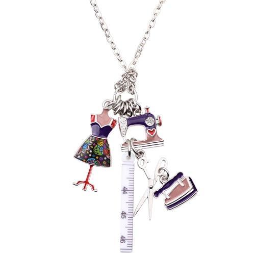 Tailor Bonsny Statement Necklace Pendant Necklaces Bonsny Official Store Purple