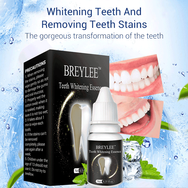 Teeth Whitener Essence Cleaning Serum Oral Hygiene Product Teeth Whitening BREYLEE Official Store