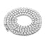 Tennis Chains Iced Out Necklace Chain Necklaces JIE HIPHOP COLLECT Store silver 20inch