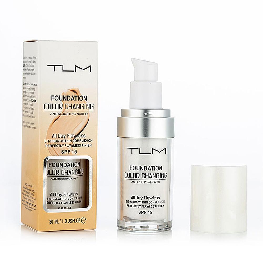 TLM Liquid Oil Control Color Adjusting Foundation Cream Face Foundation Exquisite Girl Makeup Store